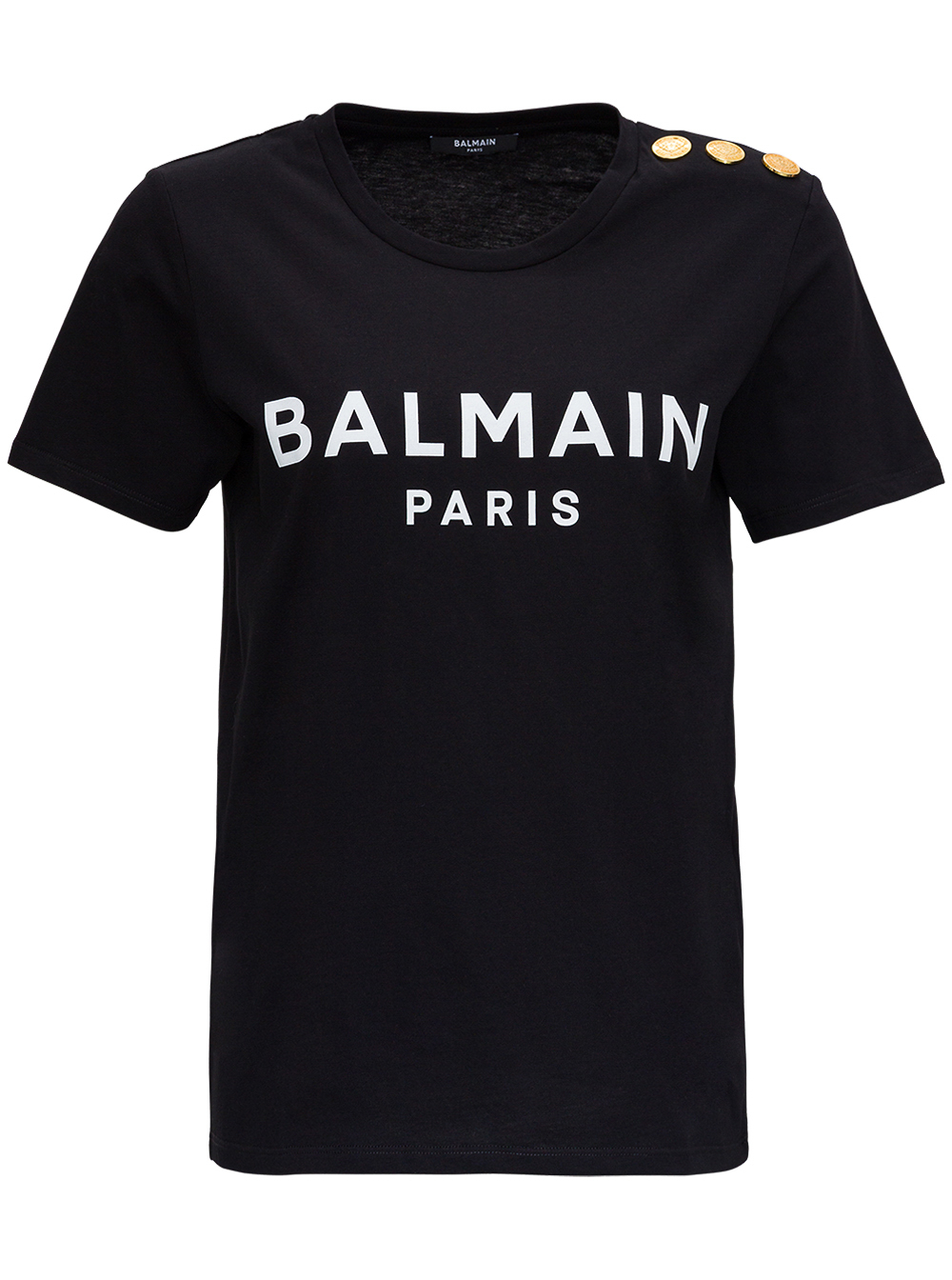 Balmain Logo Buttons T-shirt