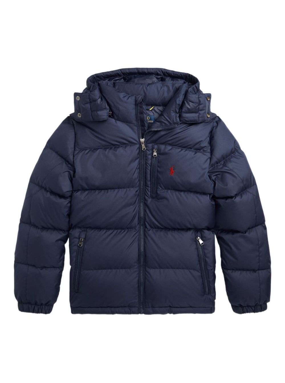 Polo Ralph Lauren Kids Boys Blu E Down Jacket With Fixed Hood And Pony Logo On The Front Tech Fabric Polyester - Kids