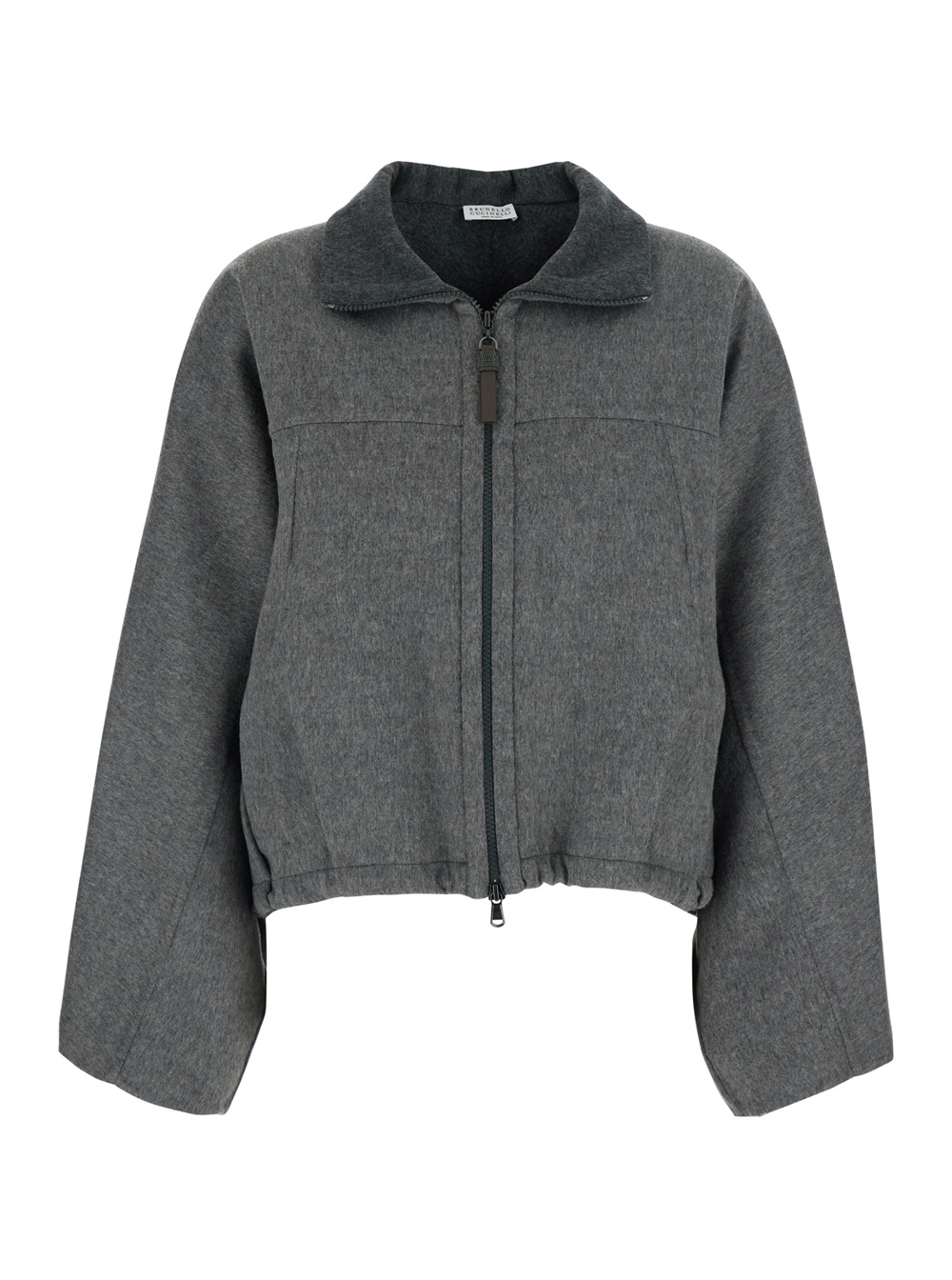 Brunello Cucinelli Double Bomber Jacket Grey – Women