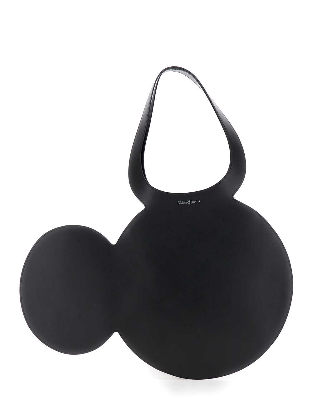 Coperni Women's Black Mickey Handbag With Cut-Out Handle And Logo Lettering On The Front In Leather Woman Calf Hand Bags