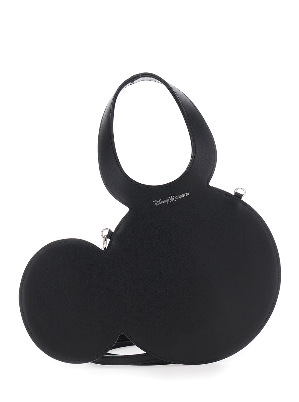 Coperni Women's Black Mickey Crossbody Bag With Adjustable And Removable Shoulder Strap Logo Lettering On The Front In Leather Woman Calf