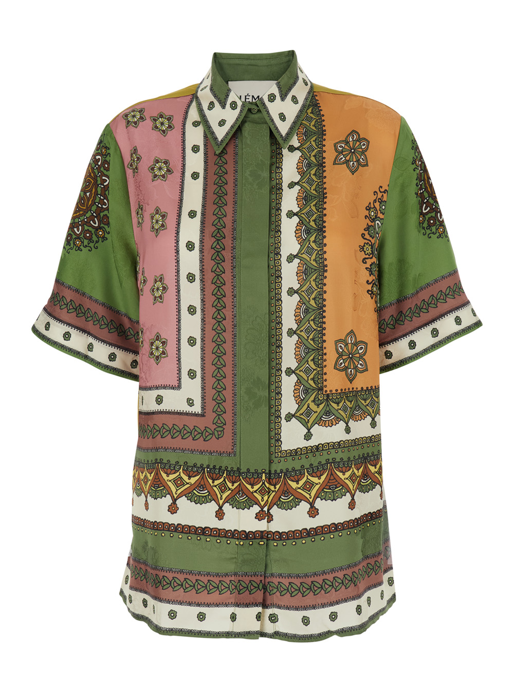 Alemais Shirt Contina with Classic Collar and All-Over Geometric Print in Multicolor Viscose for Women Blouses – Women
