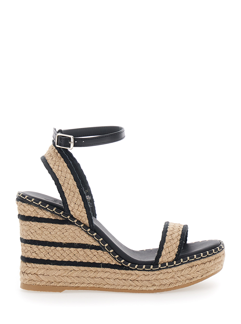 Castañer Women's Beige Bera Wedges With Fabric Upper For Textile Materials