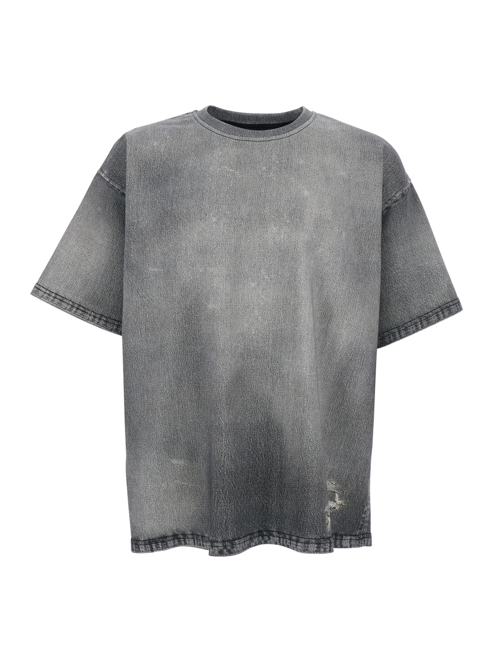 Diesel Men's Grey Gray T-Shirt D-Box Jogg With Front Logo And Graphic Details In Cotton For Tshirts Polo Shirts