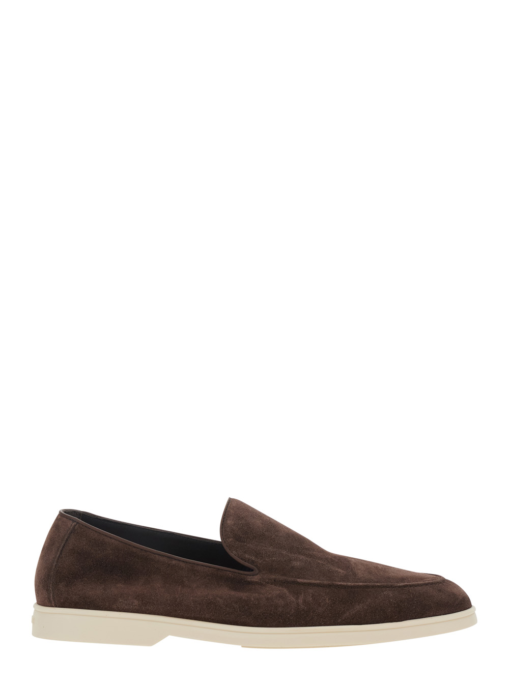 Doucal's Men's Brown Mocassino Vaschetta Calf Loafers
