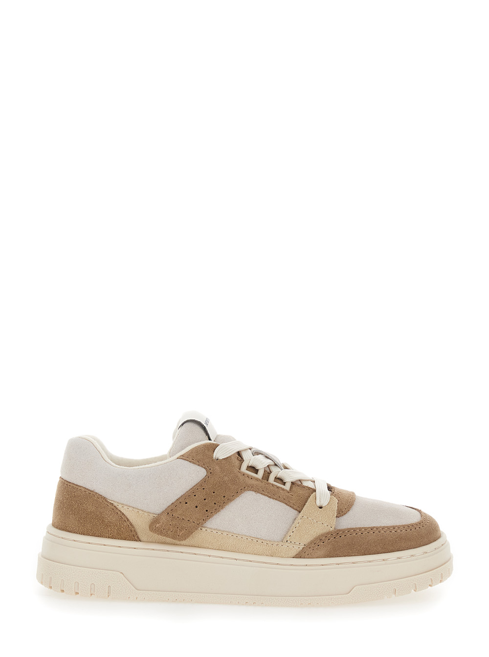 Emporio Armani Kids Beige Cow Suede Sneaker - With Upper Leather Child - Kids