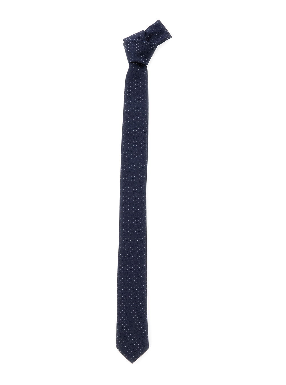 Emporio Armani Men's Blu E Tie With Micro Polka Dot Print In Silk For Papillon And Ties