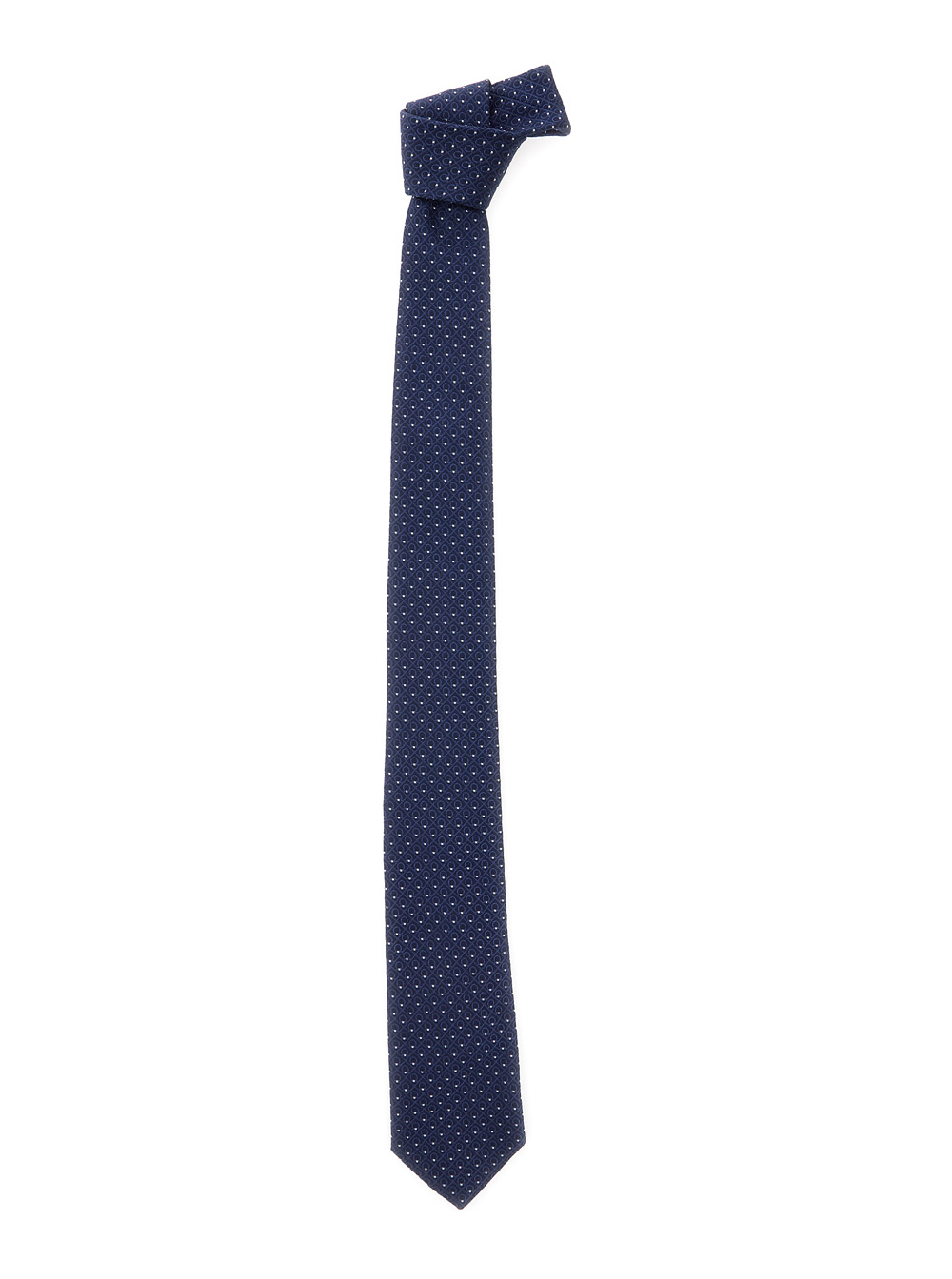 Ferragamo Men's Blu E Tie With Geometric Motif In Silk For Papillon And Ties