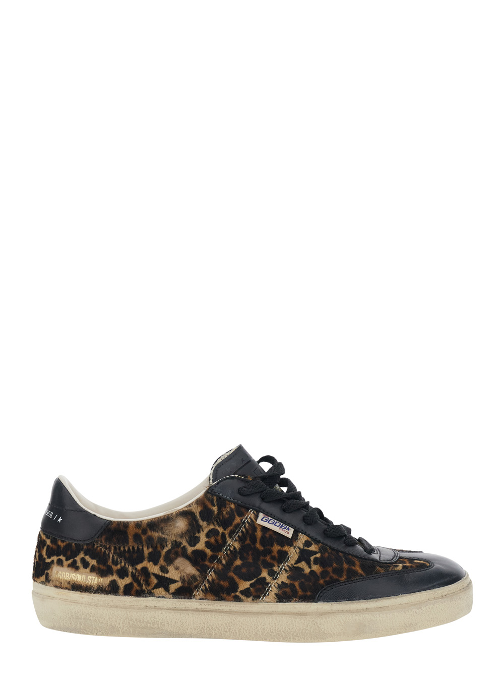 Golden Goose Men's Brown Sneakers Soul-Star Nappa With Leather Details And Rubber Sole For Cow Ovine