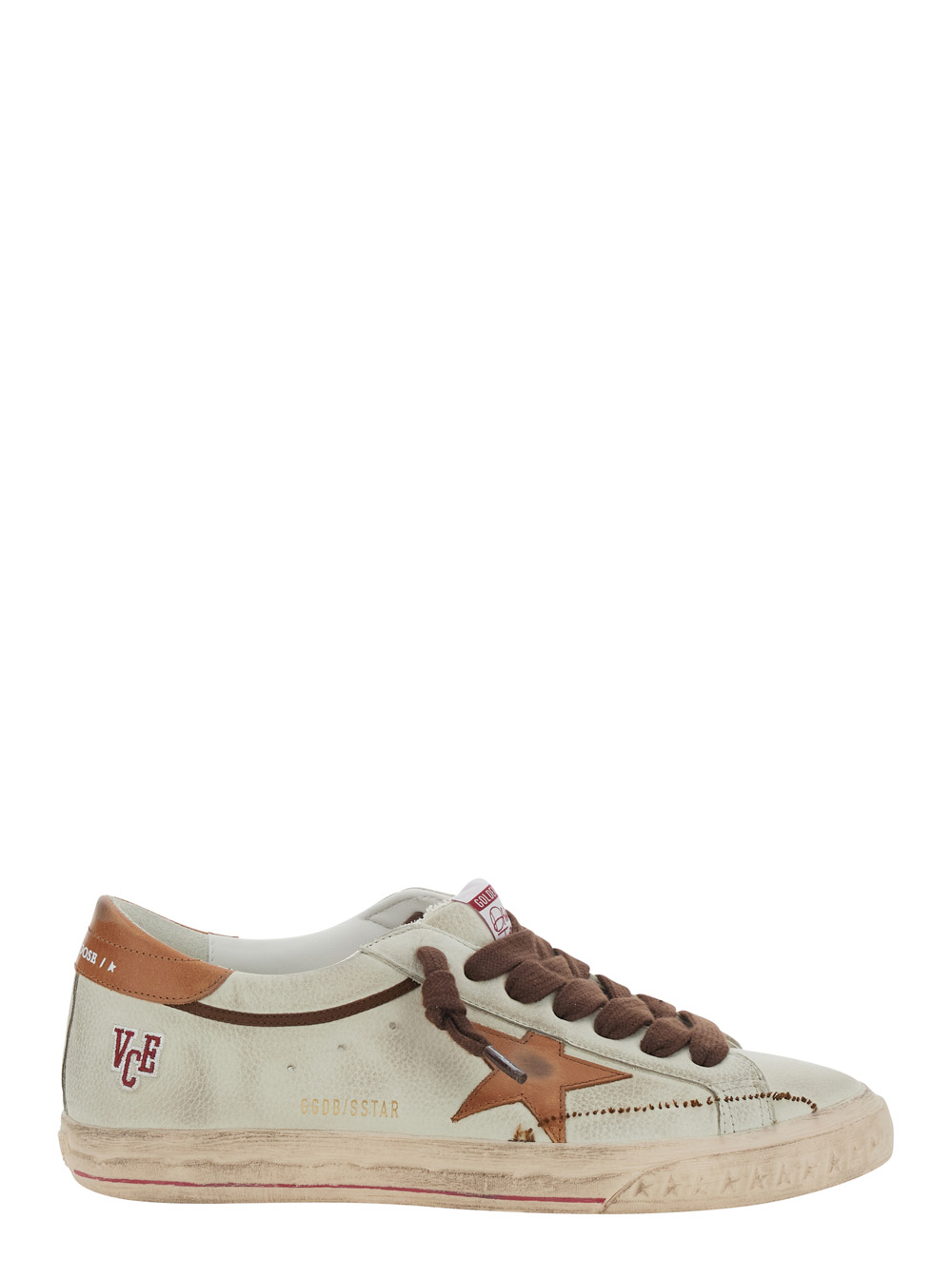 Golden Goose Men's White Sneakers Super Star Nabuk With Gray Nubuck Detail For Wo Cow