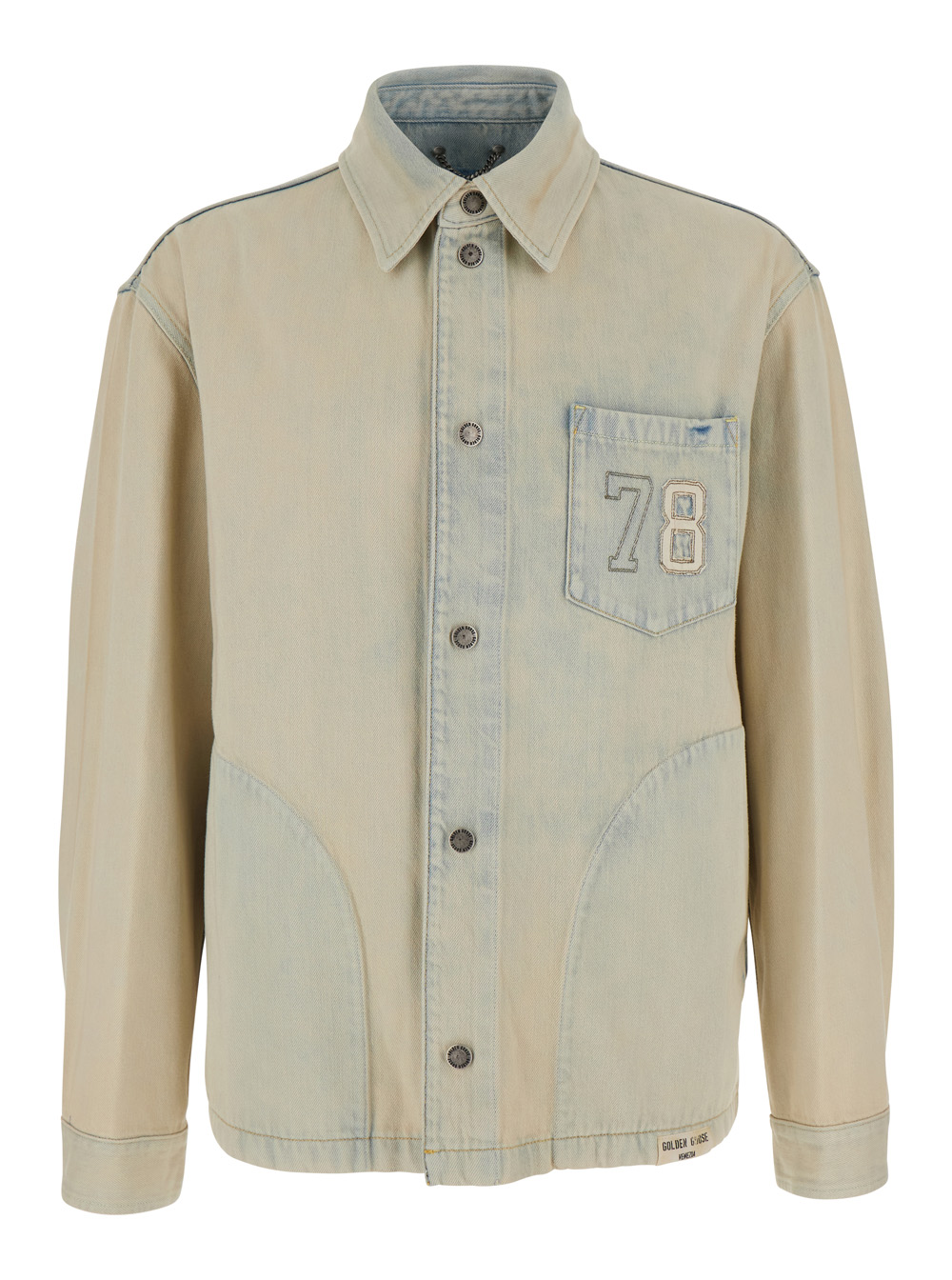 Golden Goose Denim Ml Jacket Blue With Front Closure And Cotton Pockets For Women Light Outerwear – Men
