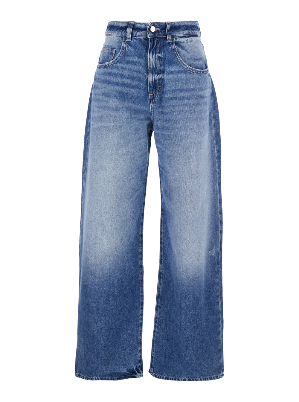 Icon Denim Women's Blu E Five-Pocket Jeans With Logo Patch On The Back In Denim For Cotton