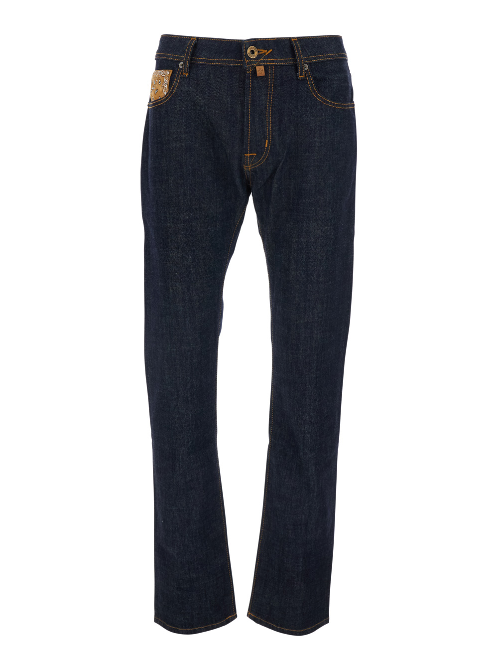 Jacob Cohen Men's Blu Western E Cotton Five-Pocket Jeans For Elastane