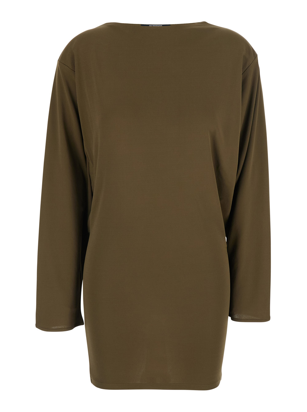 Jacquemus Dress La Robe Mistral Green With Thin Straps And V-Neck In Viscose For Women Polyamide – Women