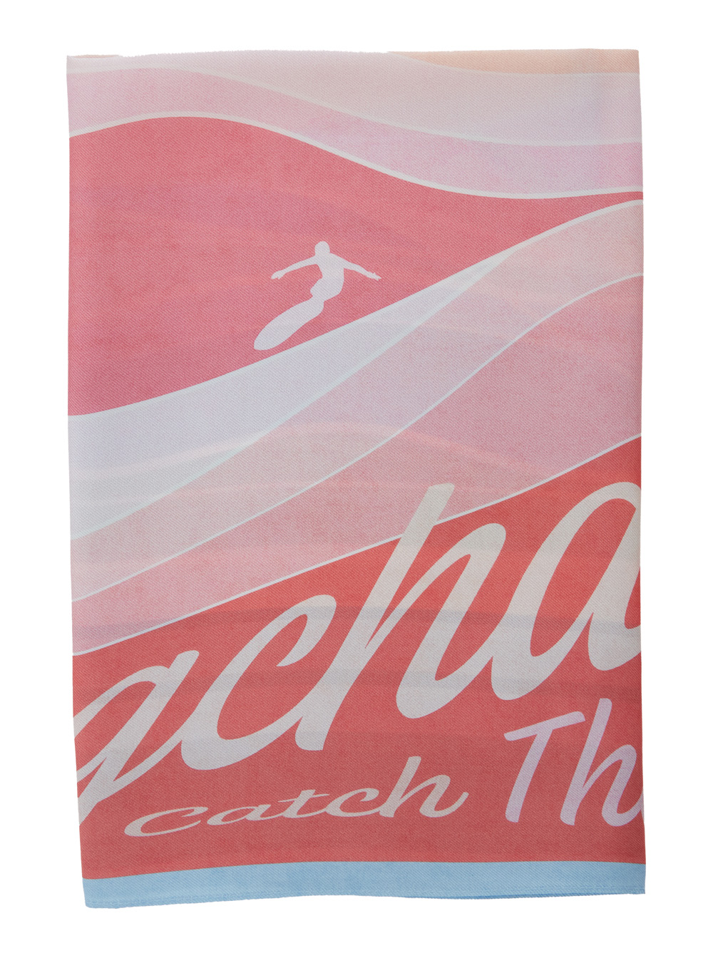 Longchamp Women's Red Silk All-Over Print Scarf For Scarfs And Foulards