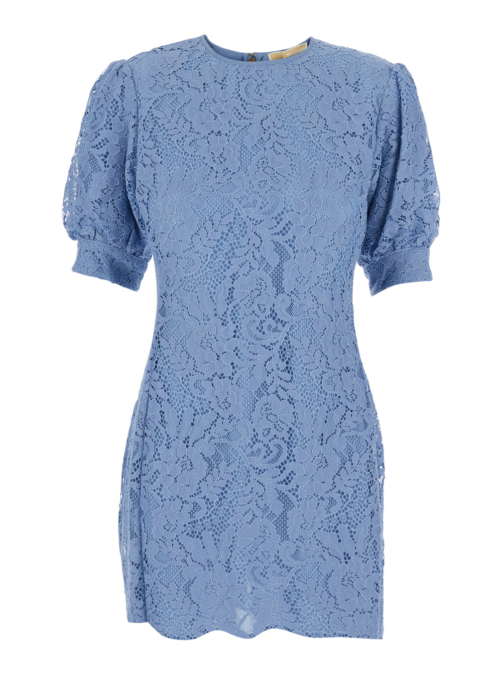 Michael Michael Kors Mini Dress with Lace Design in Blue Cotton Blend for Women Light Nylon – Women