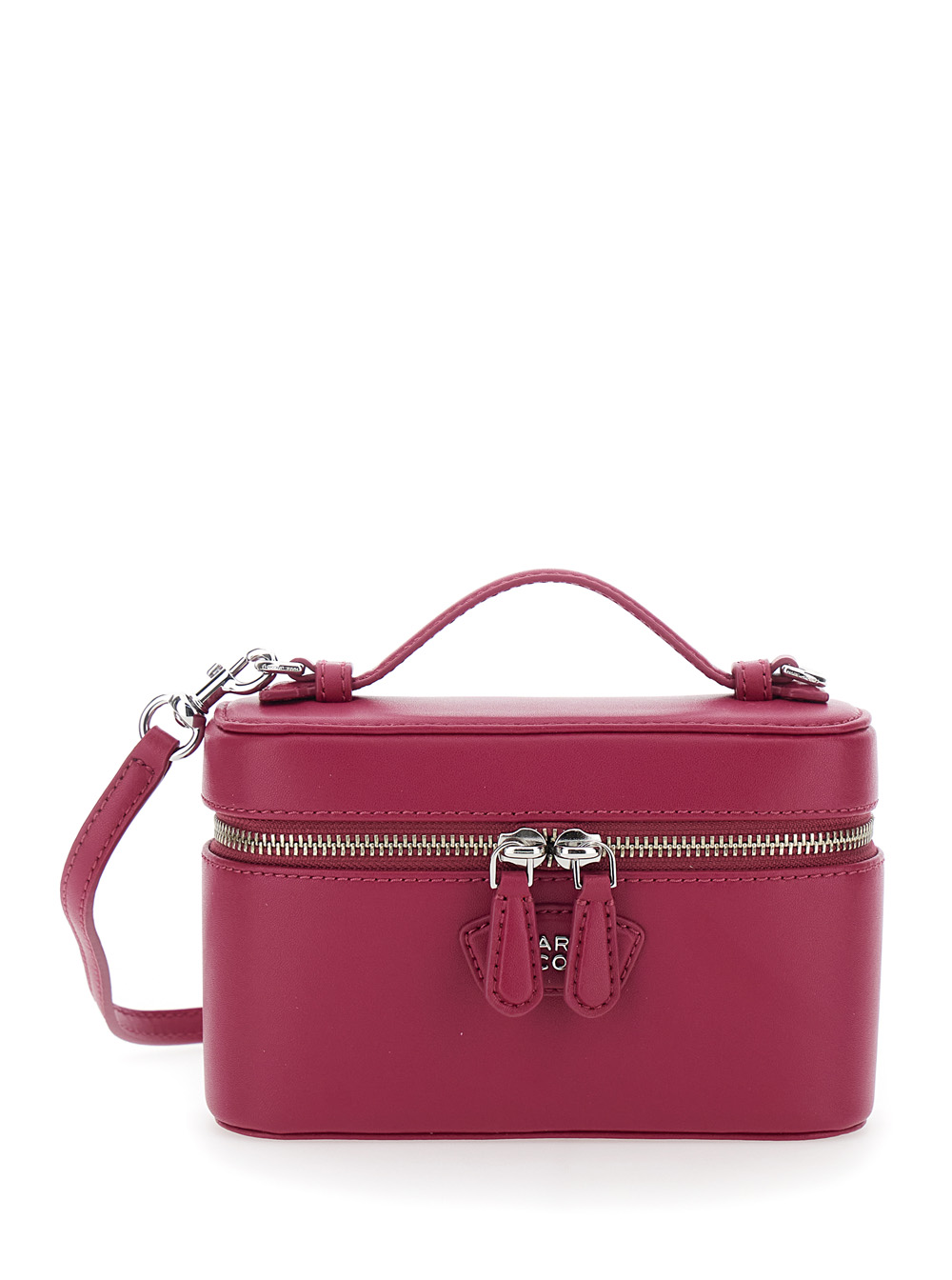 Marc Jacobs Women's Pink Shoulder Bag The Vanity With Removable Strap And Logo Lettering On Front In Leather For Split Cow Crossbody