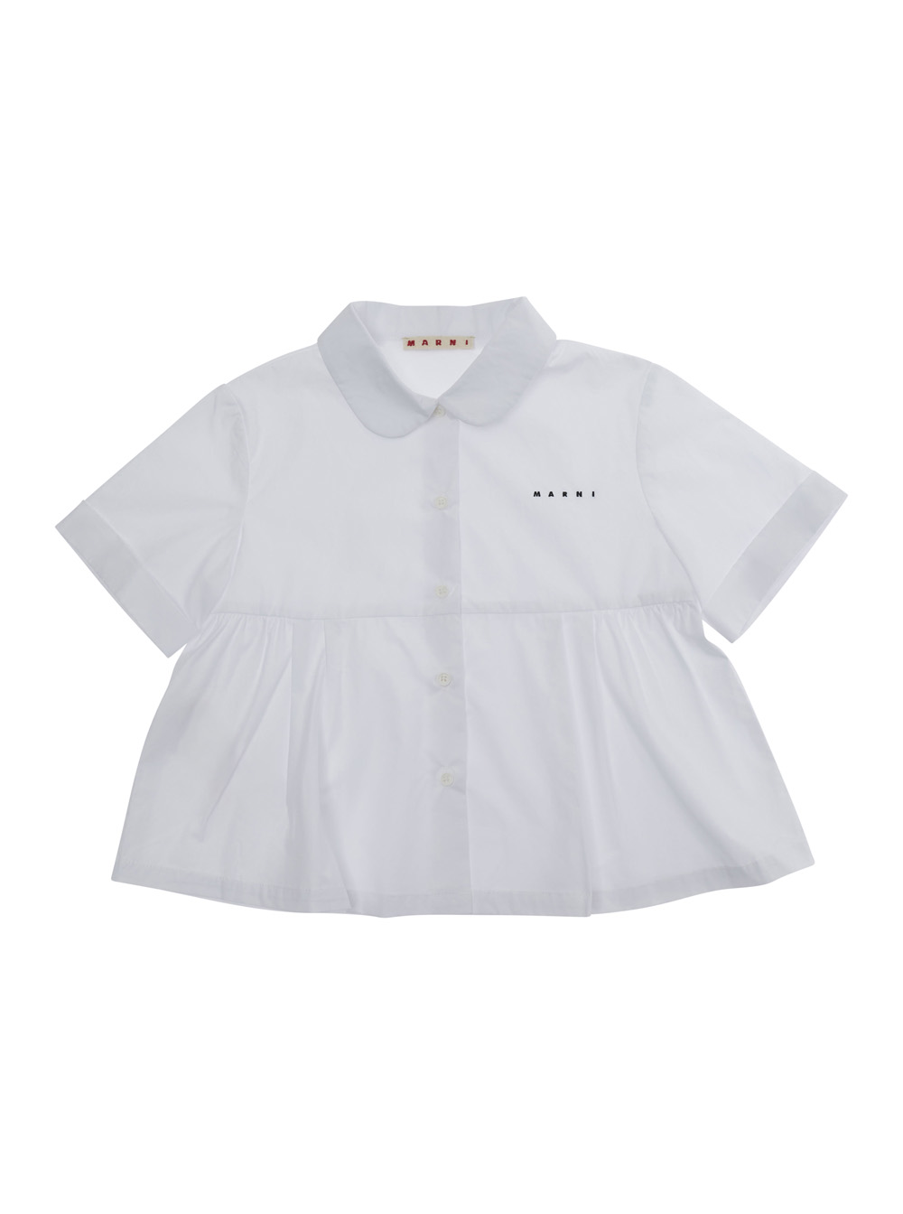 Marni Kids Boys White Shirt M01741m00uwmc121f0m100 With Classic Collar And Long Sleeves In Cotton For Men Blouses - Kids