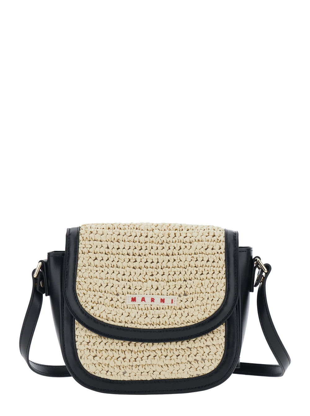 Marni Kids Girls Beige Crossbody Bag With Adjustable And Removable Leather Fabric Strap For Polyester - Kids