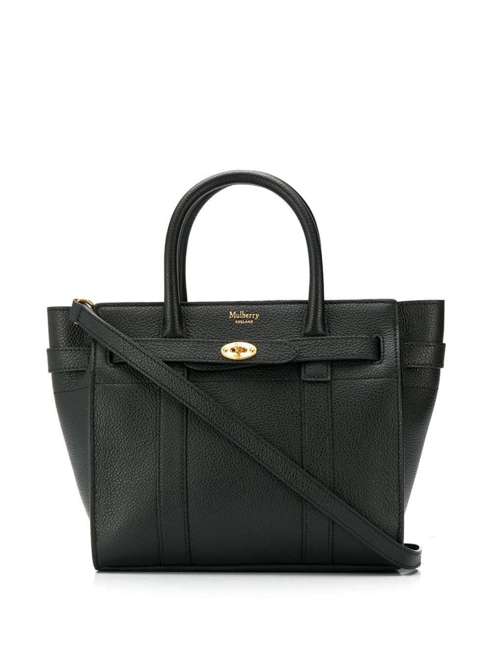 Mulberry Women's Black Handbag Batswater Small In Leather For Calf Hand Bags