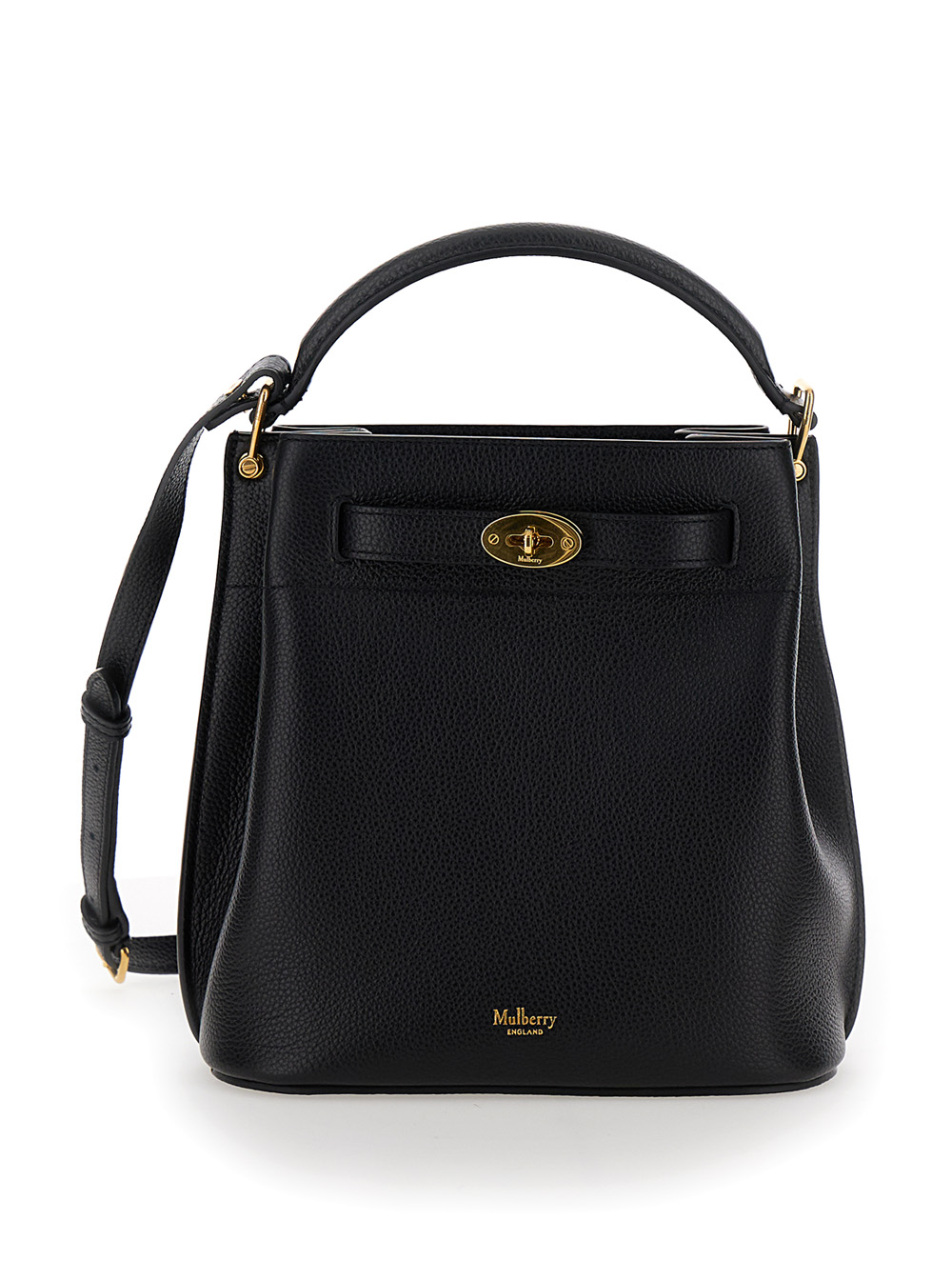 Mulberry Handbag Islington Bucket with Black Leather Handle for Women Hand Bags – Women