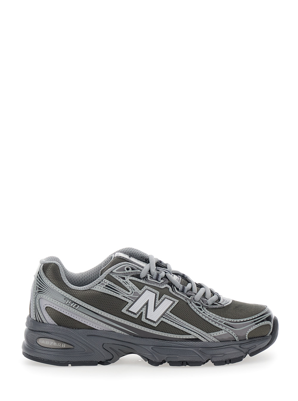 New Balance Unisex Grey Sneakers With Metallic Details And Logo Patch On The Side In Tech Fabric For Men Synthetic/Mesh