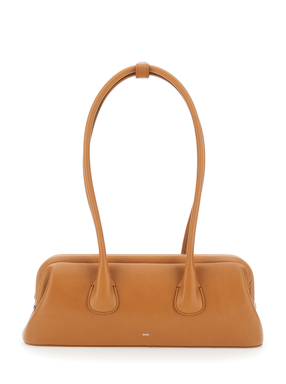 Osoi Shoulder Bag Boat Wide Mini with Round Handles in Brown Leather for Women Cow – Women
