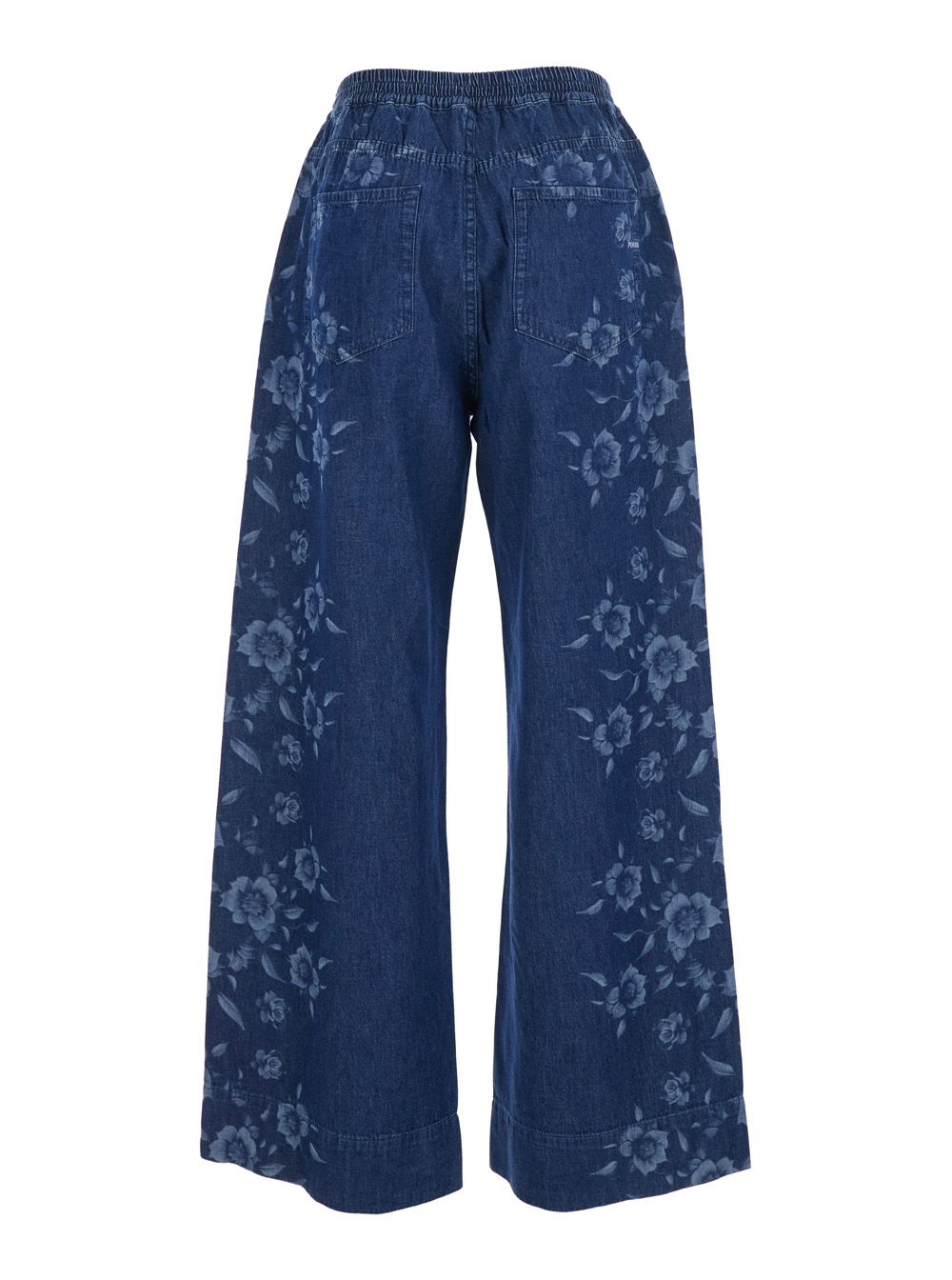 Pinko Women's Blu Puro Light Denim Pants E With Five Pockets And Front Closure In Cotton Jean