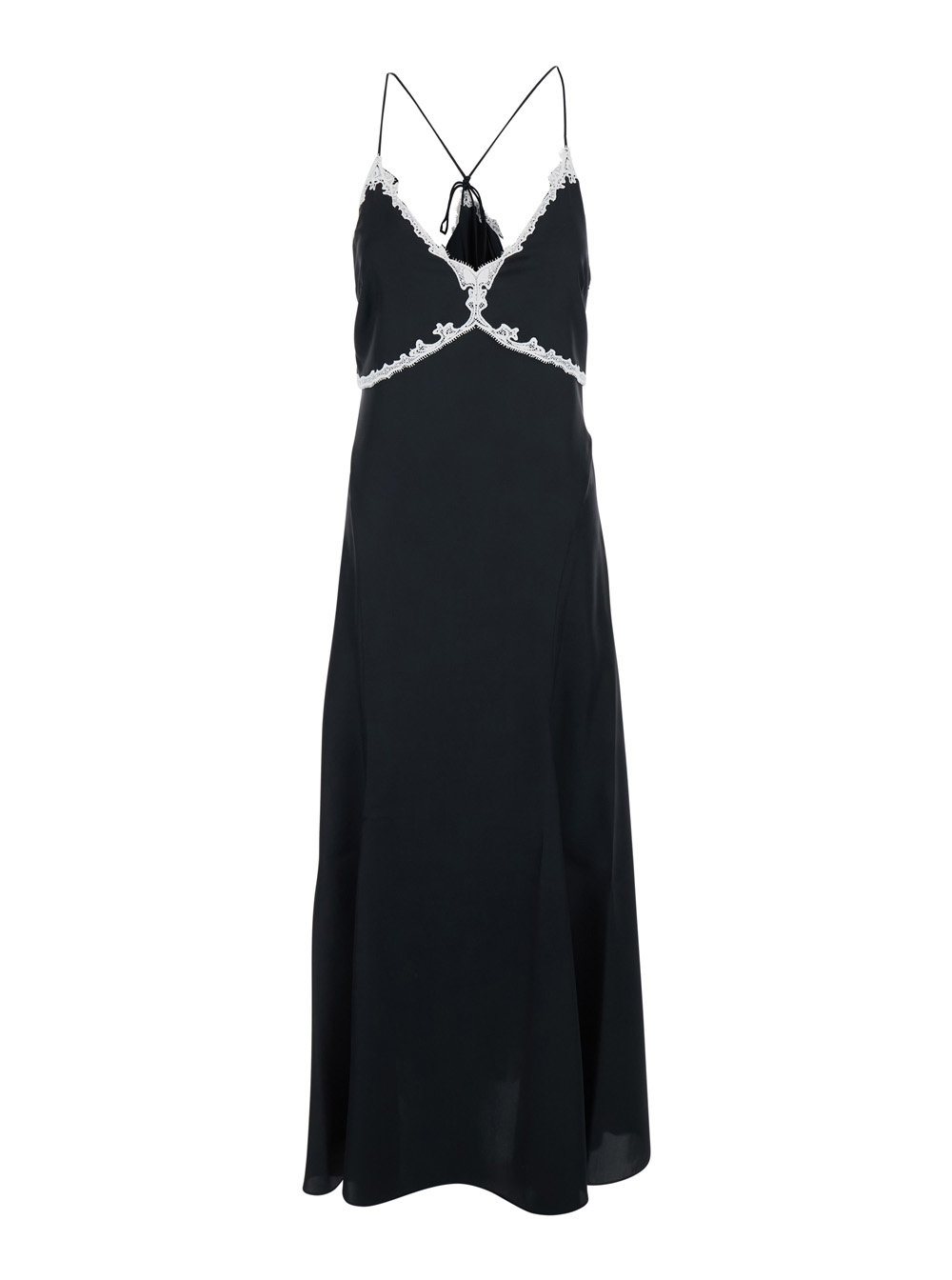 Pinko Women's Black Albino Dress Fluid Twill Acetate