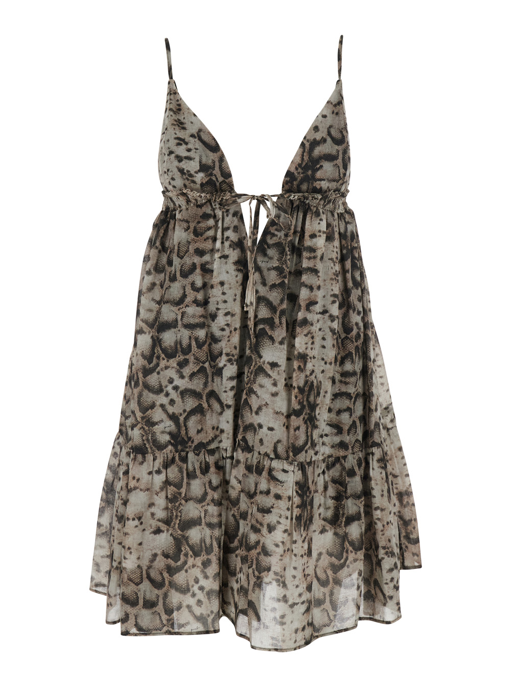 Pinko Women's Beige Dress Adrano With Floral Print Cotton For