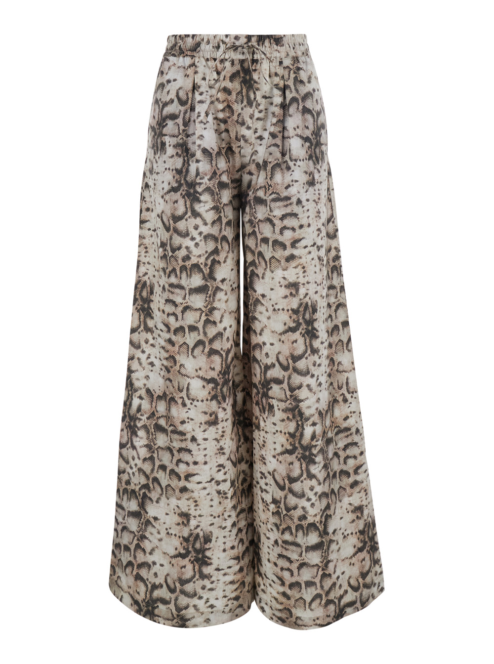 Pinko Women's Beige High-Waisted Gussola Pants With Welt Pockets In Cotton For Trousers