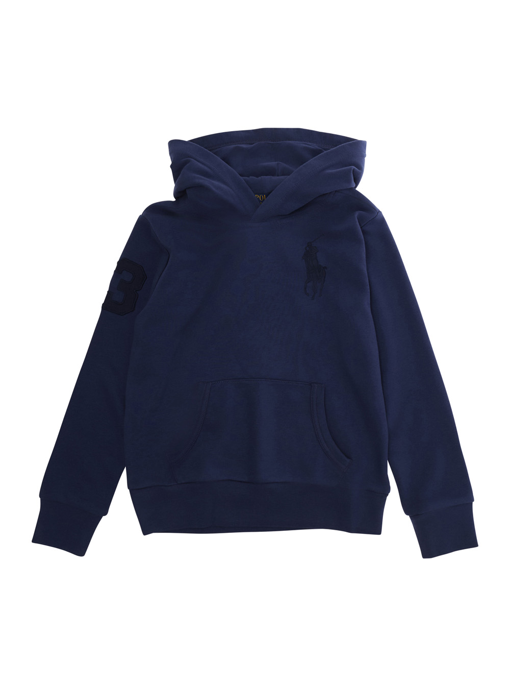 Polo Ralph Lauren Kids Girls Blu E Sweatshirt Knit-Pullover-Sweatshirt With Long Sleeves And Front Logo In Cotton For Women Polyester Sweatshirts - Kids