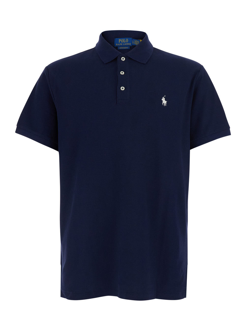 Polo Ralph Lauren Men's Blu E Polo Shirt With Classic Collar And Pony Embroidery On The Front In Cotton For Tshirts
