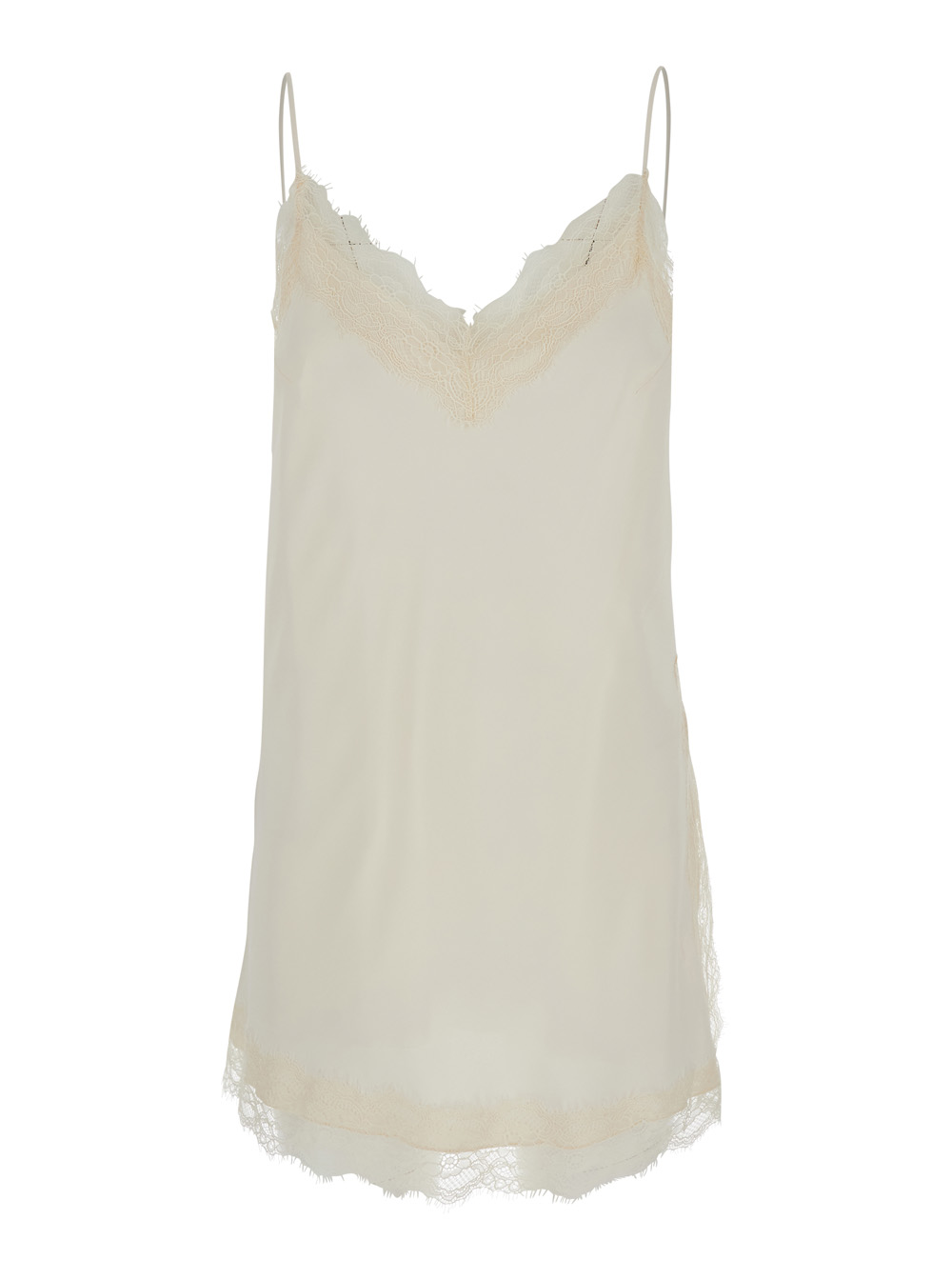 Rohe White Lace Camisole With Details – Viscose Women Tops – Women