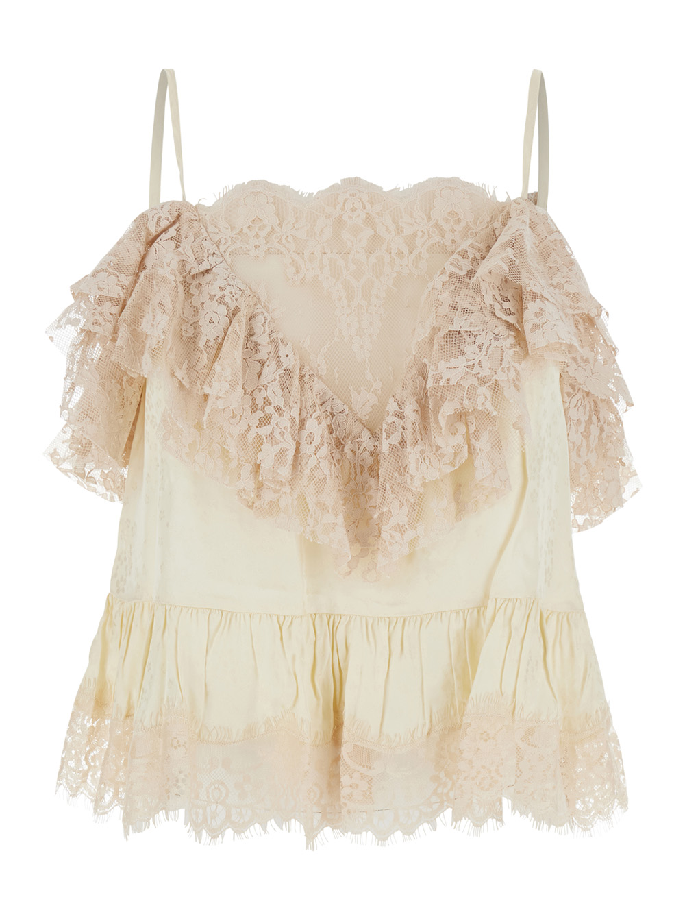 Sea Nyc Ethel Solid Camisole Top White With Adjustable Straps In Viscose For Women Tops – Women