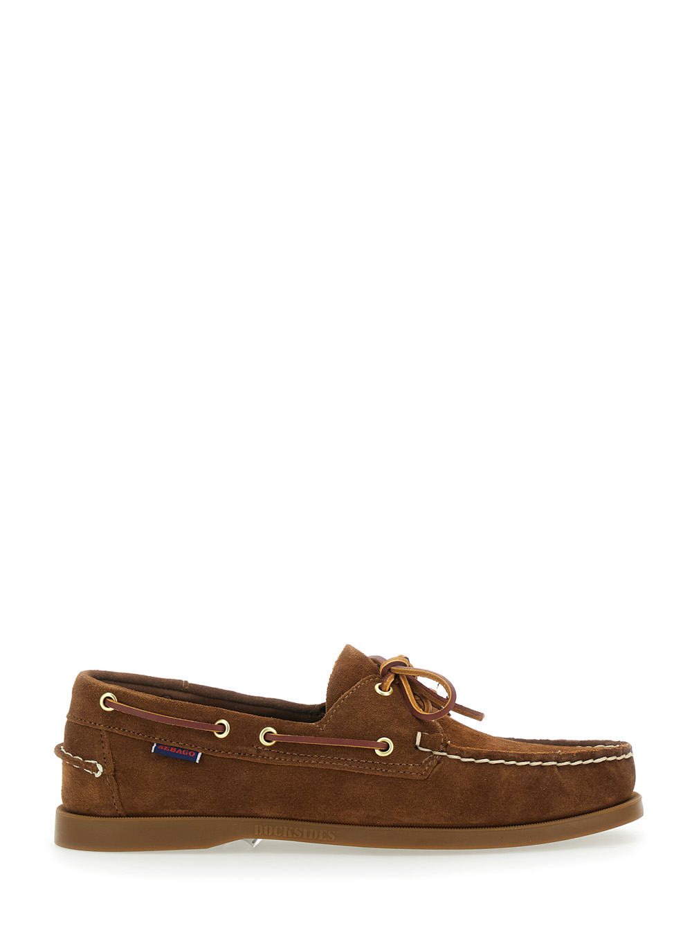 Sebago Men's Brown Loafers Portland With Rounded Toe Leather For