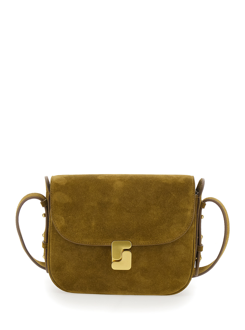 Soeur Women's Green Shoulder Bag Bellissima Mini With Flap Closure In Leather For Cow Crossbody