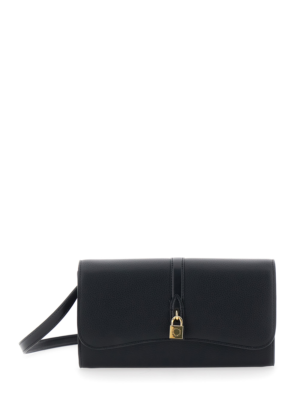 Stella Mccartney Women's Black Shoulder Bag Stella Ryder With Logo Padlock Detail On The Front In Ecoleather For Polyamide Crossbody