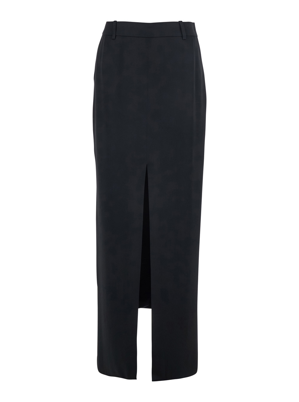TOM FORD Tom Ford Black Long Skirt with Single Vent on the Front and Hidden Zip Closure Side in Viscose Blend for Women Acetate -