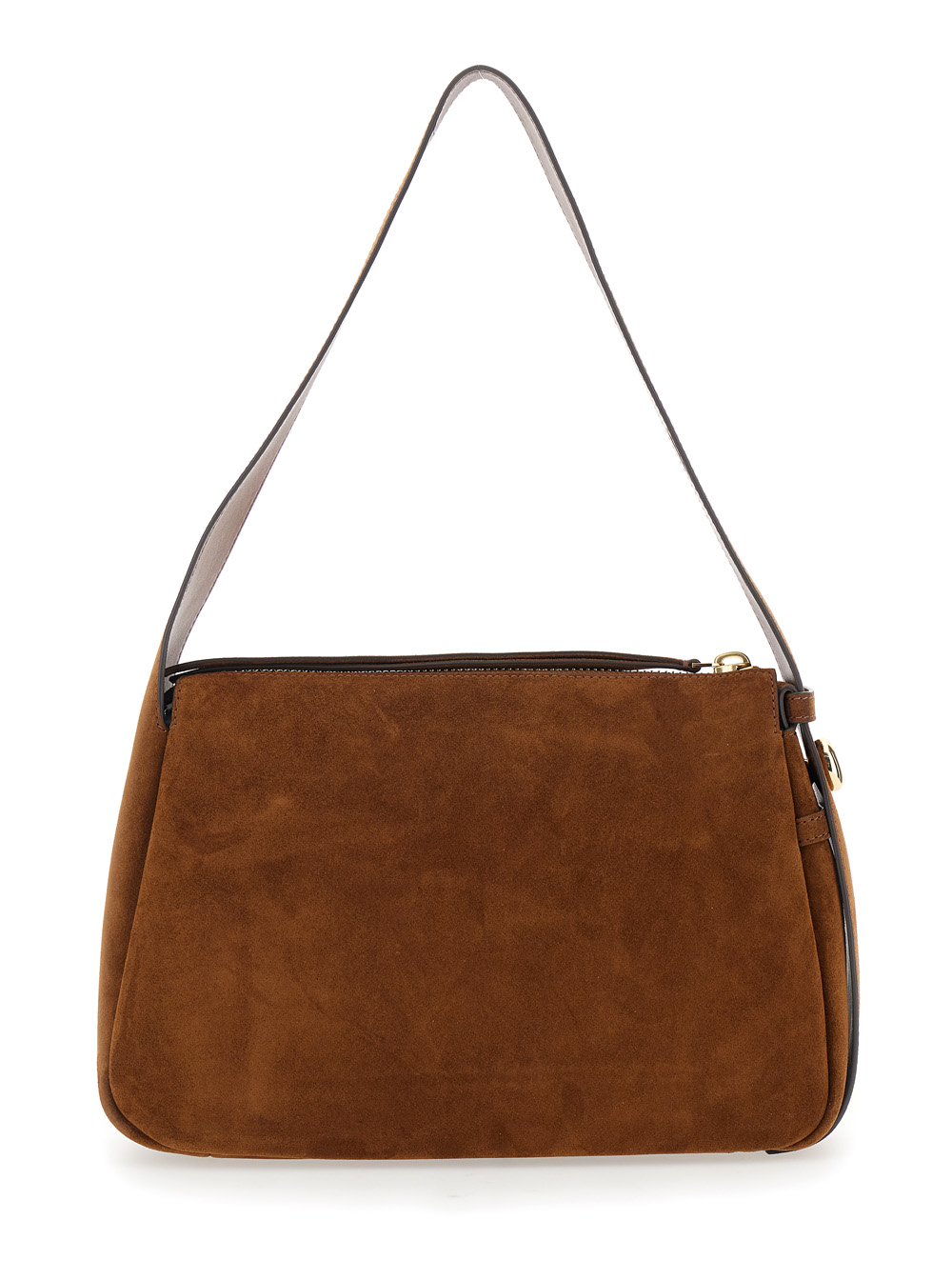 Tory Burch Women's Brown Shoulder Bag Romy With Adjustable Hammered Leather Strap Bovine