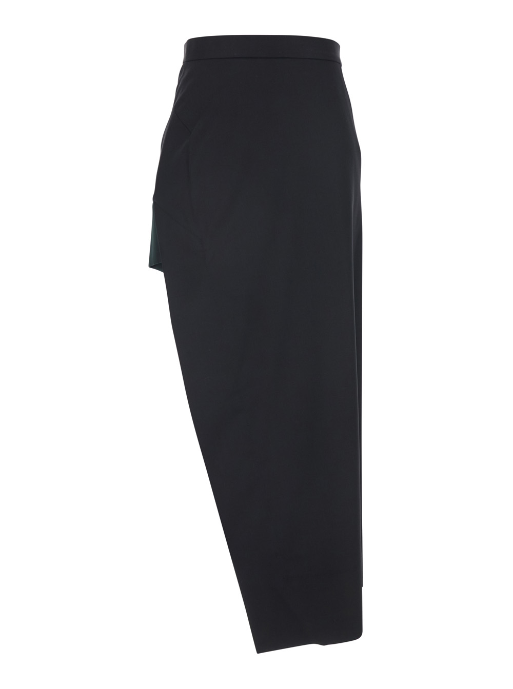 Vivienne Westwood Women's Black Wool Asymmetrical Skirt For