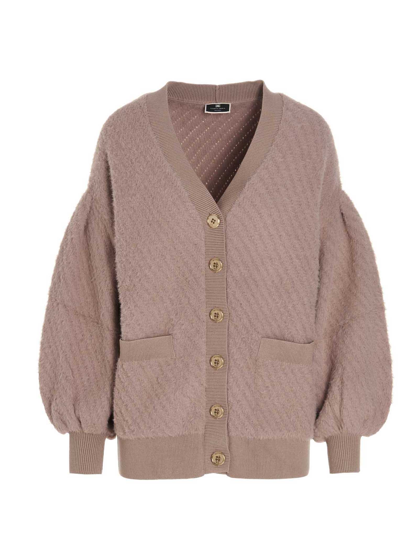 Balloon sleeves cardigan